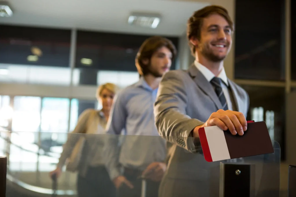 This image captures the moment of success: a confident businessman at the airport, embarking on an international journey made possible by a successful business immigration visa. He represents the achievement of global expansion goals through strategic investment migration pathways. Our specialized firm guides entrepreneurs and investors through the complex process of securing the right business visa, whether for establishing a new startup overseas, managing an international branch office, or qualifying for a golden visa program through capital investment. We provide end-to-end support, from crafting a compelling business plan for immigration to navigating the legal requirements for long-term business residency and permanent residency through investment. Unlock new markets and opportunities; contact our business immigration experts today for a confidential consultation to explore the most efficient visa options for entrepreneurs and turn your ambition for international business growth into a reality.